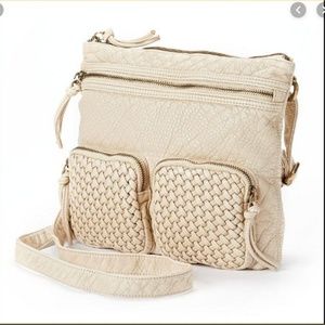 Sonoma Georgia Basketweave Crossbody Bag Purse